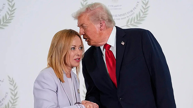 Meloni desmente Trump sobre ter “implorado” por foto: “Declarações inventadas”