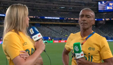 Romário diz que repórter da CazéTV “não conhece de futebol” após pergunta sobre empate do Brasil