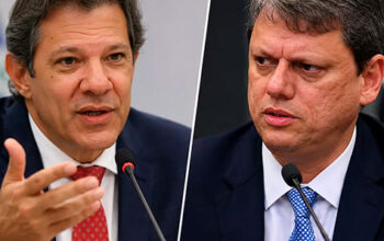 Tarcísio vendeu a Sabesp em ‘mesa de amigos’, diz Haddad
