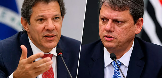 Tarcísio vendeu a Sabesp em ‘mesa de amigos’, diz Haddad
