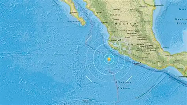 Terremoto de magnitude 6,0 atinge a costa do México.