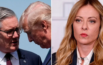 Trump diz que Starmer fracassou e ataca Meloni por postura sobre o Irã