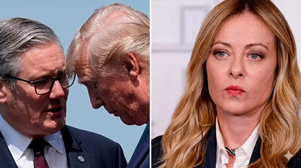 Trump diz que Starmer fracassou e ataca Meloni por postura sobre o Irã