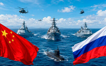 China e Rússia farão exercício naval conjunto para responder a ameaças marítimas