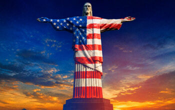 Cristo Redentor e Torre de TV ganham cores dos EUA no Dia da Independência