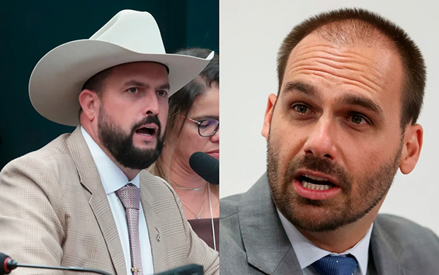 Eduardo Bolsonaro ataca Zé Trovão após deputado chamar Jair de “covarde”