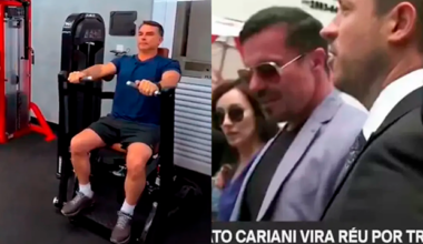 Flávio Bolsonaro grava vídeo com réu por ligação com o PCC e tráfico de drogas