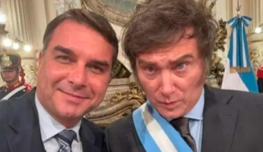 Impopular na Argentina, Milei vem ao Brasil prestar apoio a Flávio Bolsonaro