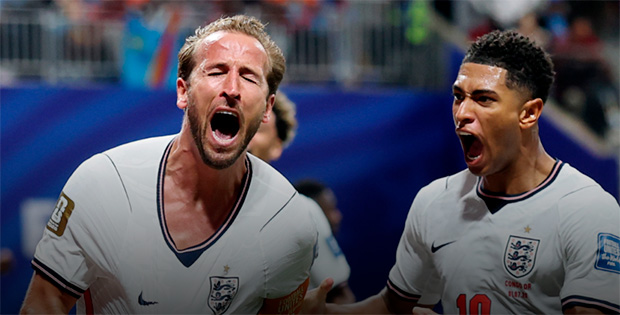 Inglaterra vence de virada a RD Congo por 2 a 1 com Kane decisivo