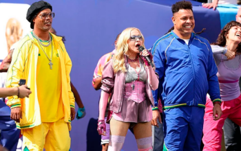 Madonna se apresenta com Ronaldo e Ronaldinho Gaúcho na final da Copa