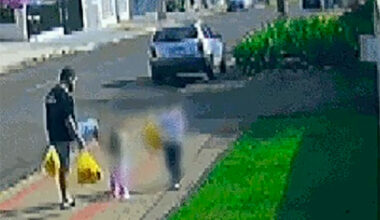 Pai é flagrado chutando filha de três anos e passa a ser investigado pela polícia do Paraná