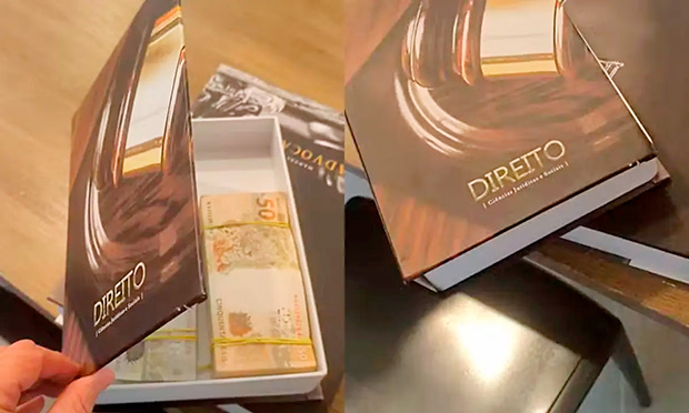 PF apreende dinheiro escondido em livro falso em operação ligada a Sóstenes Cavalcante