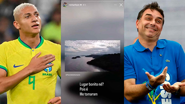 Richarlison volta a cobrar Flávio Bolsonaro por mansão de R$ 10 milhões: “Devolve a casa”