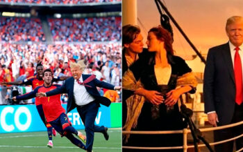 Trump vira piada após invadir comemoração da Espanha na Copa; veja os memes