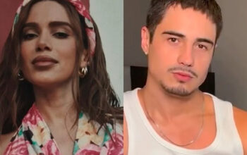 Anitta e Danilo Mesquita são flagrados aos beijos em bar do Rio; Os pombinhos curtiram o show de Jau na Casa Savana