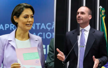Eduardo reacende crise no clã Bolsonaro com críticas a Michelle