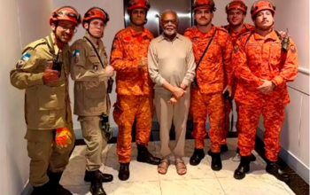 Gilberto Gil é resgatado por Bombeiros após susto em elevador