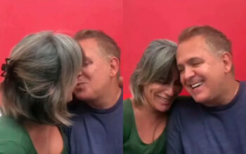 Glória Pires surge aos beijos com marido e ganha declaração apaixonada