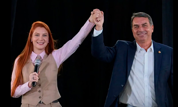 “Grava vídeo para meu irmão ou não use mais minha imagem”, diz Flávio Bolsonaro a deputada
