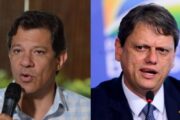 Haddad e Tarcísio se enfrentam neste domingo em debate na Band  pelo Governo de SP