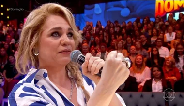 Isabel Teixeira se emociona com mensagens de Tatá Werneck e da filha no “Domingão”