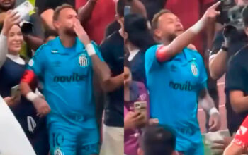 Neymar ignora fãs, discute com torcedor do Remo e manda beijo para mulher casada