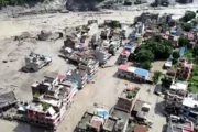 Deslizamento forma novo lago perto da fronteira entre China e Nepal