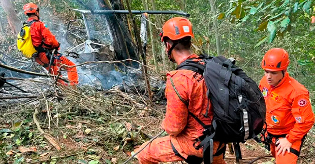 Helicóptero cai na região da Vista Chinesa e mata quatro no Rio