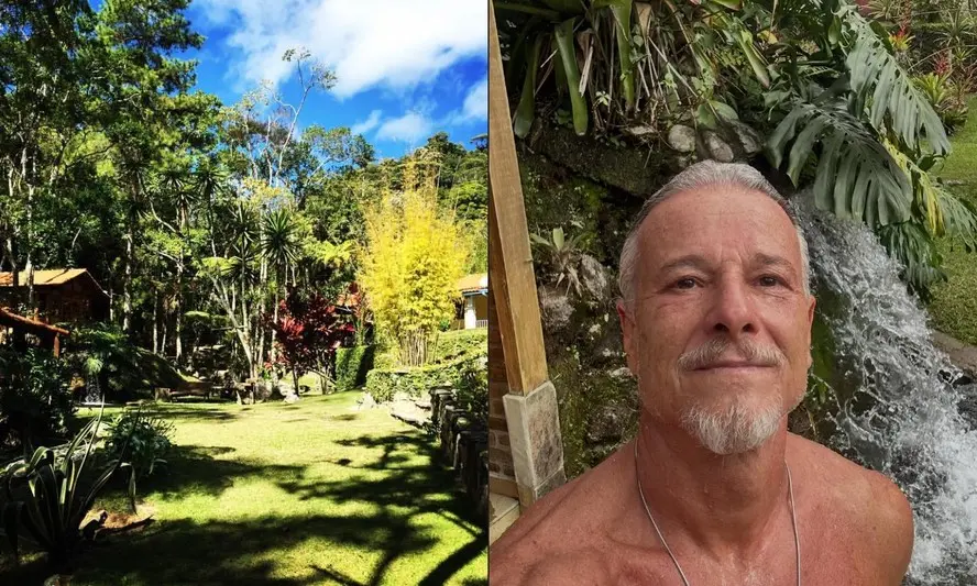 Refúgio de Marcello Novaes tem piscina de ondas e cachoeira