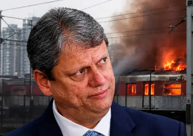 Tarcísio ataca greve de ferroviários da CPTM: “baderna”