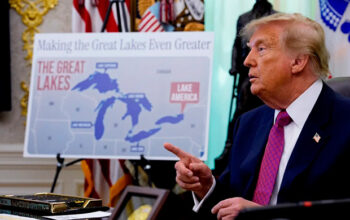 Trump assinou ordem executiva para renomear Lago Ontário como “Lago América”