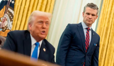 Trump fala em ‘traição’ no Pentágono e nega escassez de mísseis