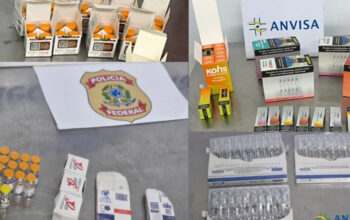 Anvisa apreende tirzepatida e anabolizantes irregulares no Galeão