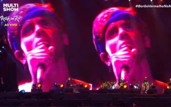 Cazuza "faz dueto" com Barão Vermelho em apresentação no Rock in Rio