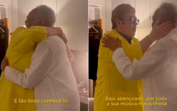 Em encontro no Rock in Rio, Elton John exalta Gilberto Gil: 'Você é uma lenda'
