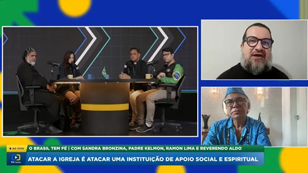 Flávio chama Padre Kelmon e pai de santo para tentar conter crise com católicos