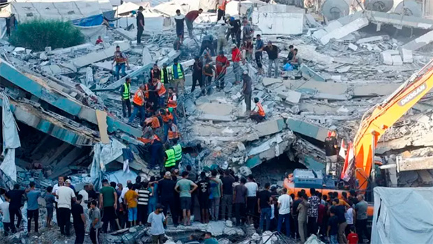 Israel destrói prédio em Gaza e mata ao menos 20 palestinos; 5 eram recém-nascidos