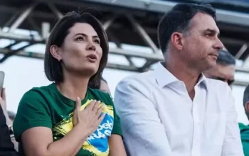 Michelle Bolsonaro não participa do ato convocado por Flávio Bolsonaro na Avenida Paulista