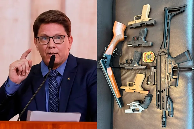 PF apreende sete armas de fogo de Mario Frias durante buscas em endereços do parlamentar
