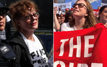 Susan Sarandon e Hannah Einbinder são presas em ato contra Netanyahu em Nova York