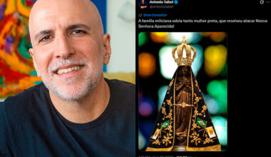Tabet posta novamente sobre Nossa Senhora Aparecida após Dino derrubar censura de Mendonça