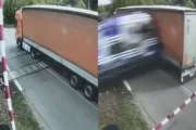 Trem atinge em cheio caminhão que estava parado sobre trilhos na Polônia