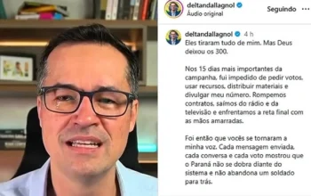 Aos soluços, Deltan invoca Deus e diz que vencerá disputa ao Senado com ou sem aval do TSE
