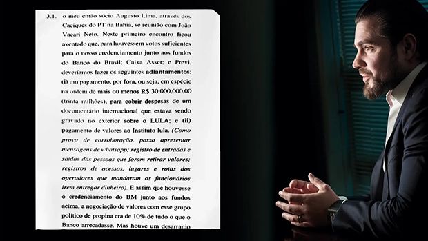 Celular de Vorcaro não cita patrocínio a documentário sobre Lula
