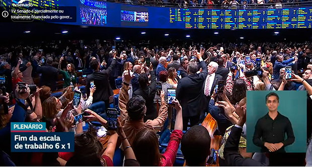 Em vitória do governo Lula e dos trabalhadores, Senado aprova o fim da escala 6×1