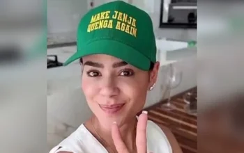 Esposa de ex-prefeito pede desculpas após usar boné “Make Janja Quenga Again”