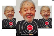 Homens praticam tiro contra imagem de Lula em clube de São Paulo