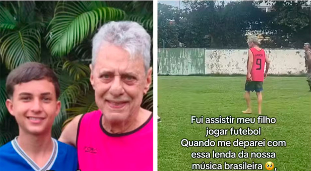 Mulher descobre que 'Seu Chico', colega de futebol do filho, é Chico Buarque