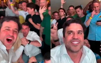 VÍDEO mostra festa antes da hora no QG de Flávio Bolsonaro