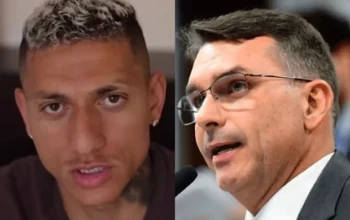 Richarlison exibe documentos e volta a cobrar Flávio Bolsonaro por ilha roubada